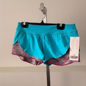 Vibrant Teal Athletic Shorts for Women